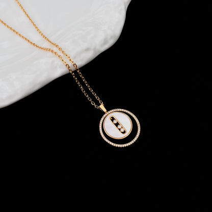 [⭐Corinne]Demo MOVE MM NACRE BLANCHE DIAMOND NECKLACE