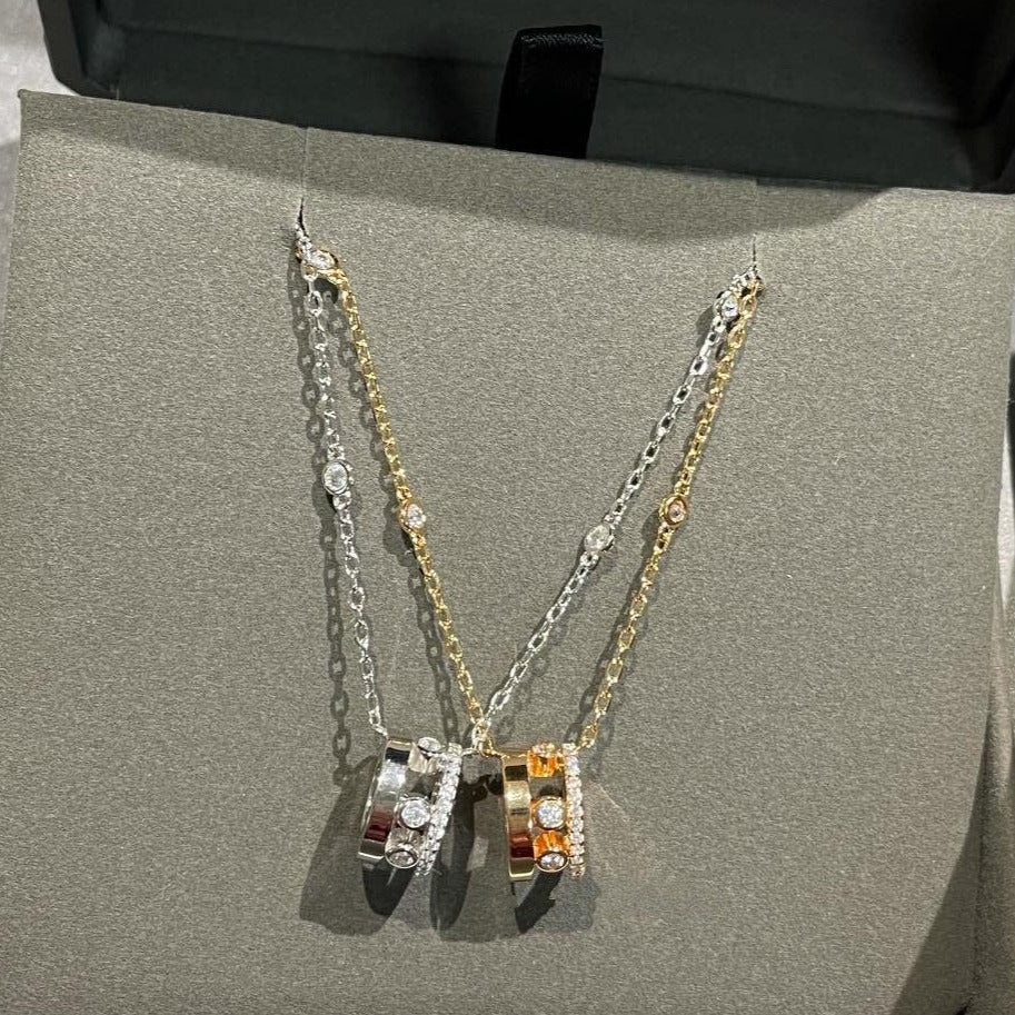 [⭐Corinne]CHAIN MOVE ROMANE PEDAND NECKLACE