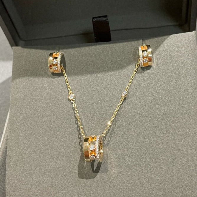 [⭐Corinne]CHAIN MOVE ROMANE PEDAND NECKLACE
