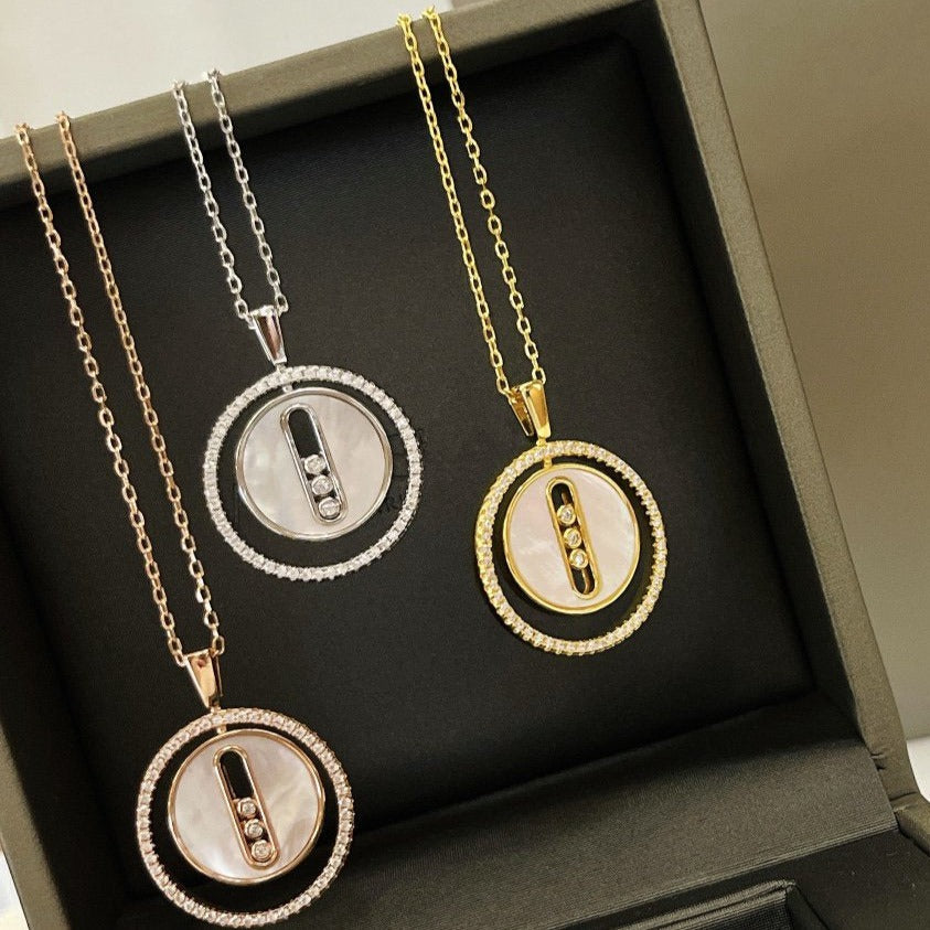 [⭐Corinne]Demo MOVE MM NACRE BLANCHE DIAMOND NECKLACE