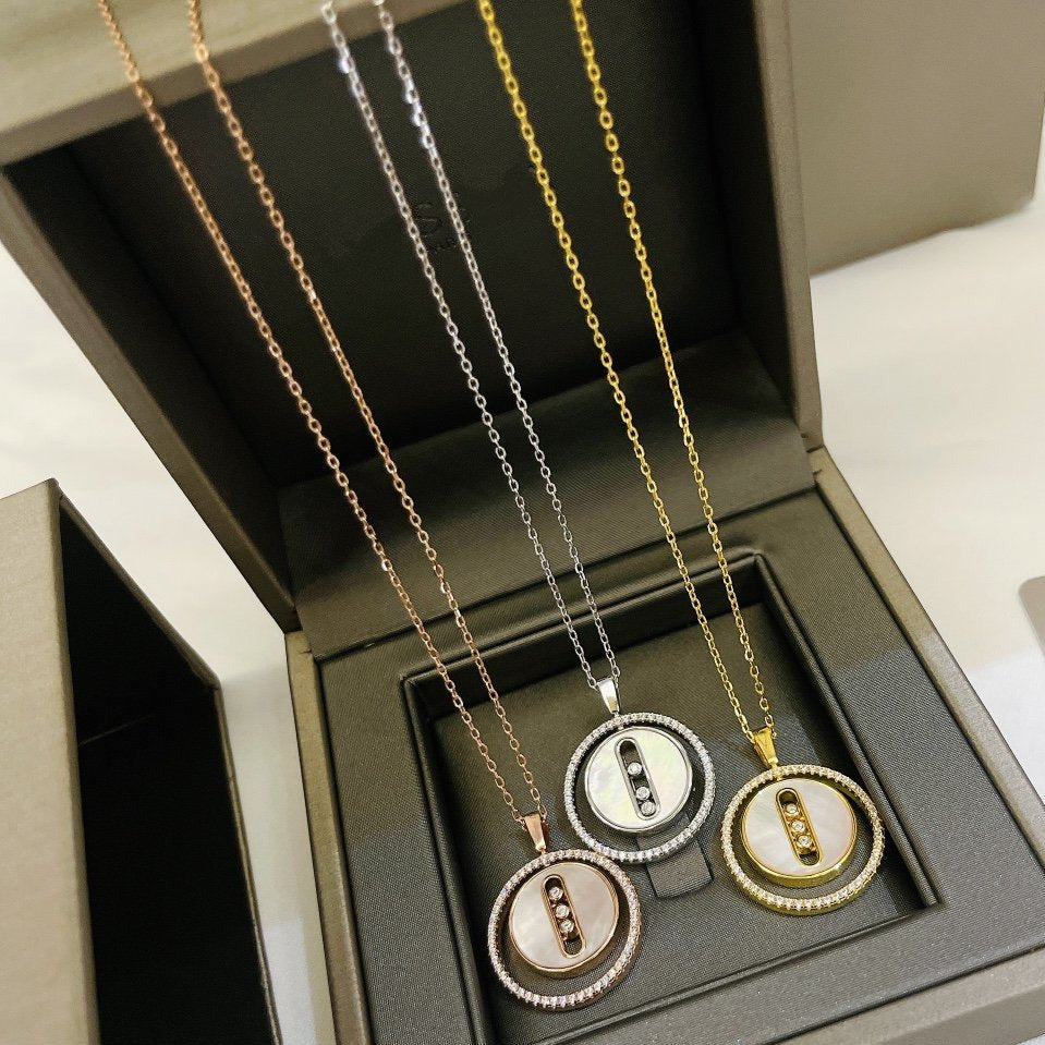 [⭐Corinne]Demo MOVE MM NACRE BLANCHE DIAMOND NECKLACE