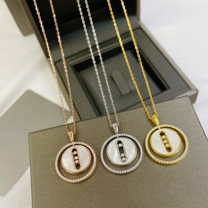 [⭐Corinne]Demo MOVE MM NACRE BLANCHE DIAMOND NECKLACE