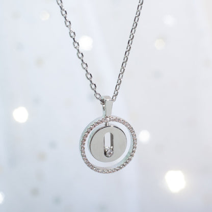 [⭐Corinne]Demo MOVE PM NECKLACE SILVER DIAMOND