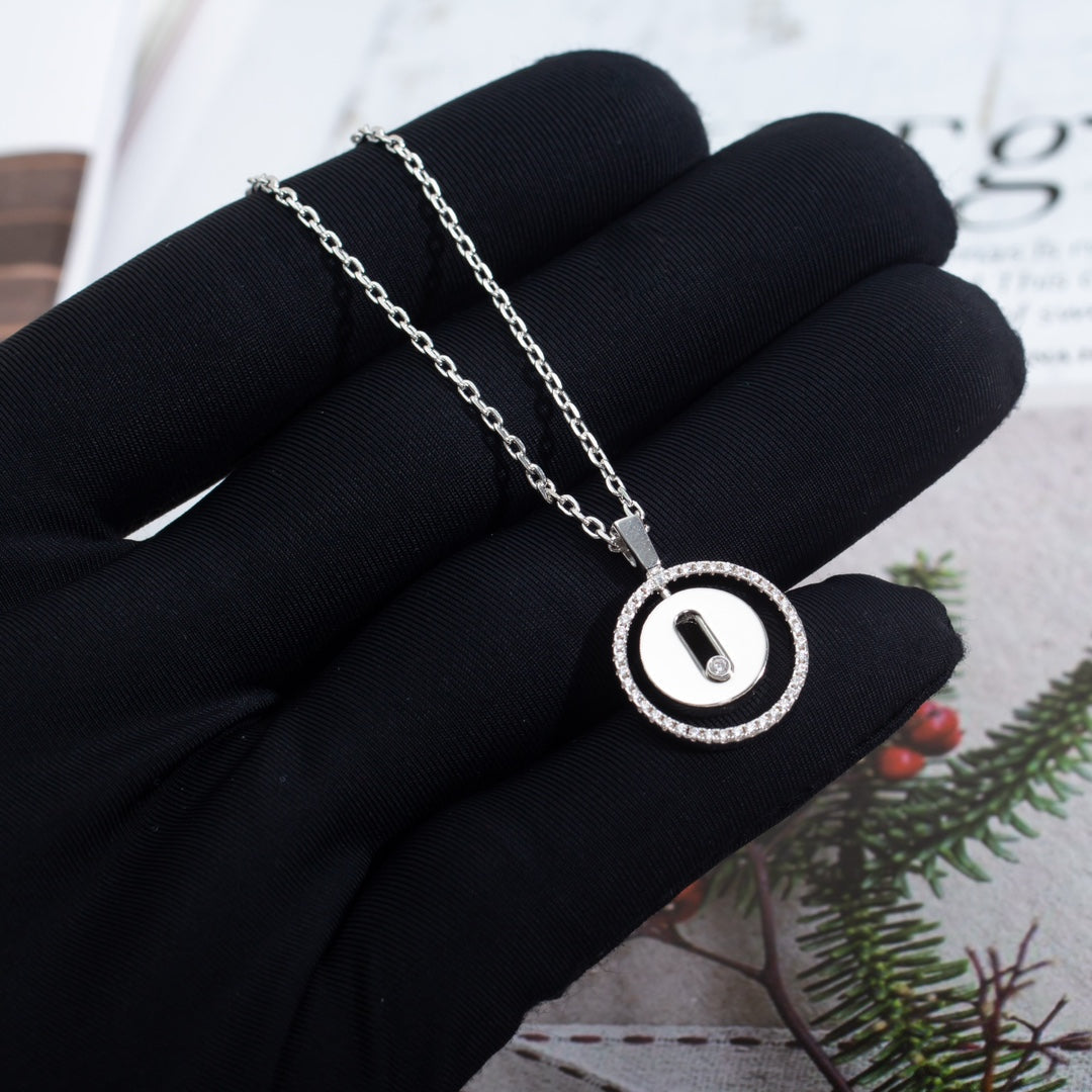[⭐Corinne]Demo MOVE PM NECKLACE SILVER DIAMOND