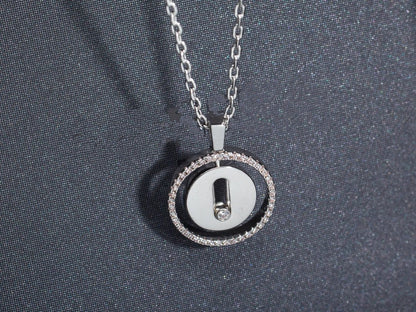 [⭐Corinne]Demo MOVE PM NECKLACE SILVER DIAMOND