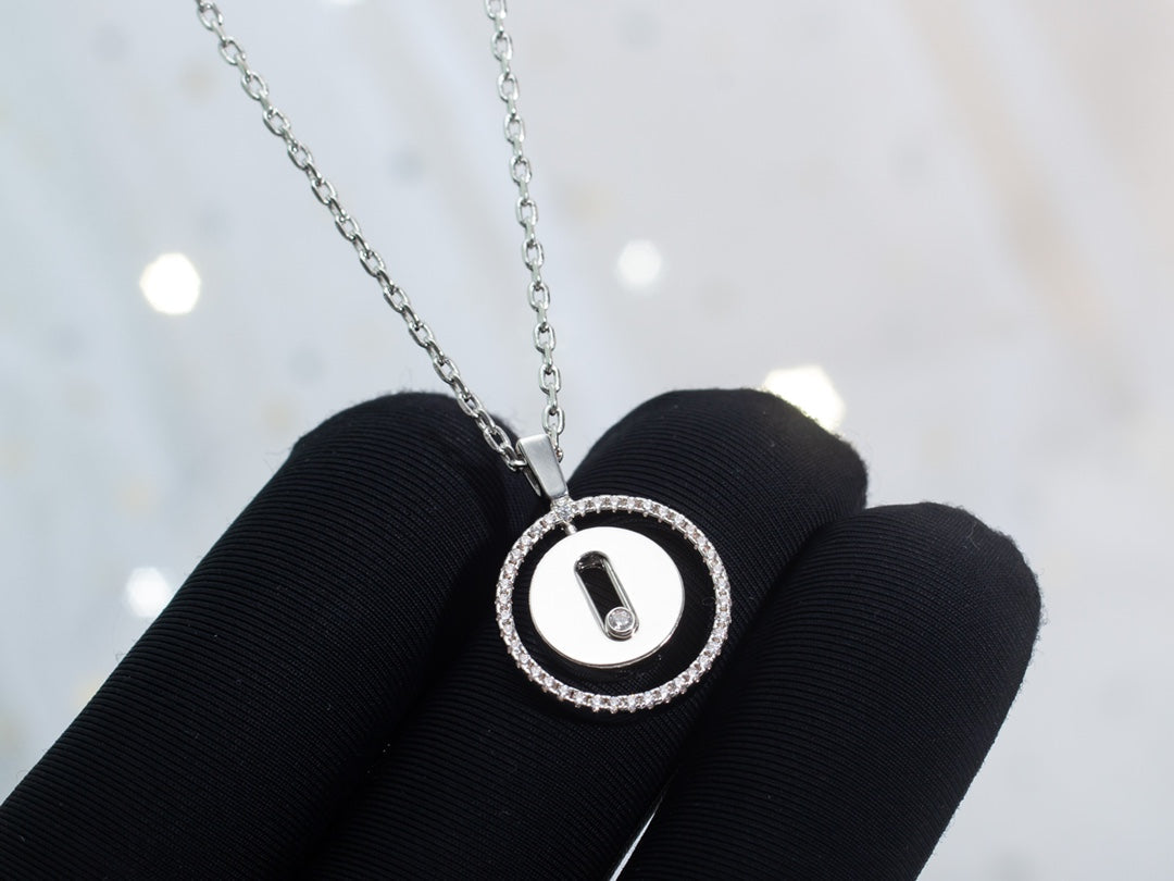 [⭐Corinne]Demo MOVE PM NECKLACE SILVER DIAMOND