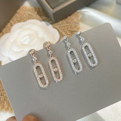 [⭐Corinne]DORMEUSES MOVE UNO DIAMOND EARRINGS