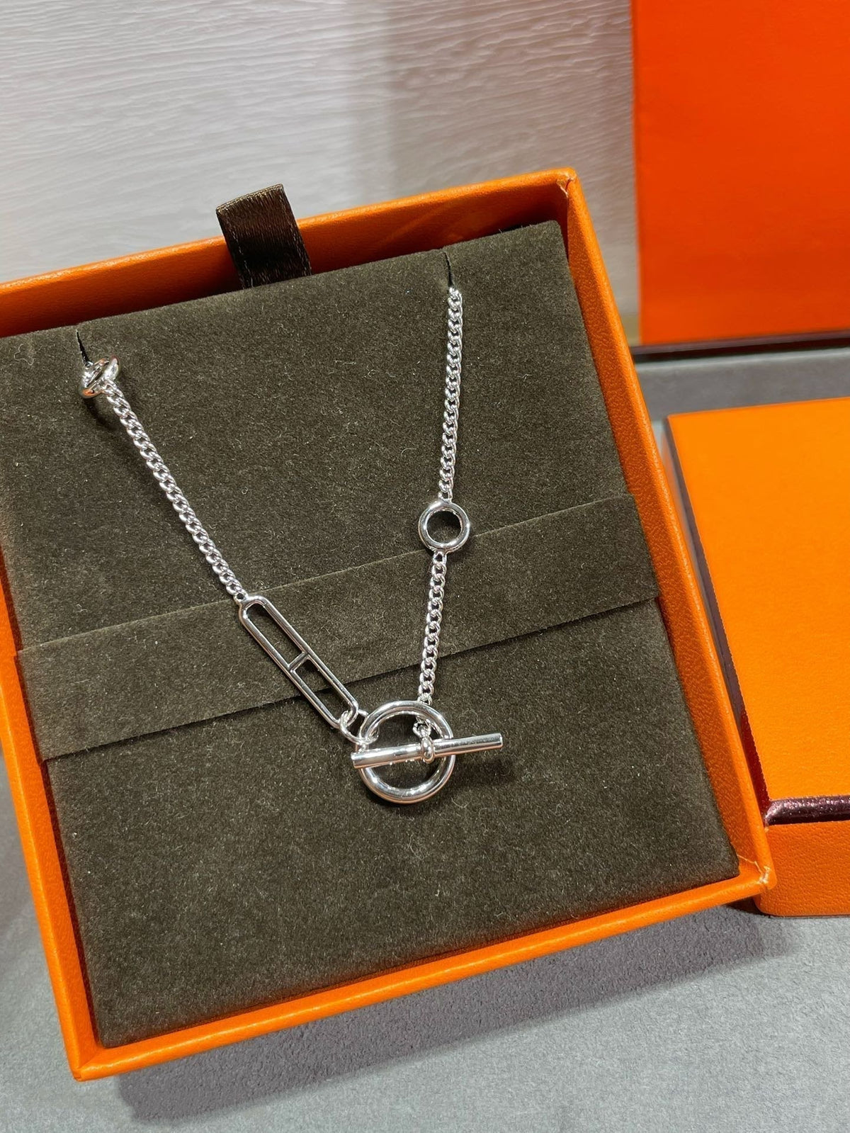 [⭐Corinne]HM STERLING CHAINE D'ANCRE HEART