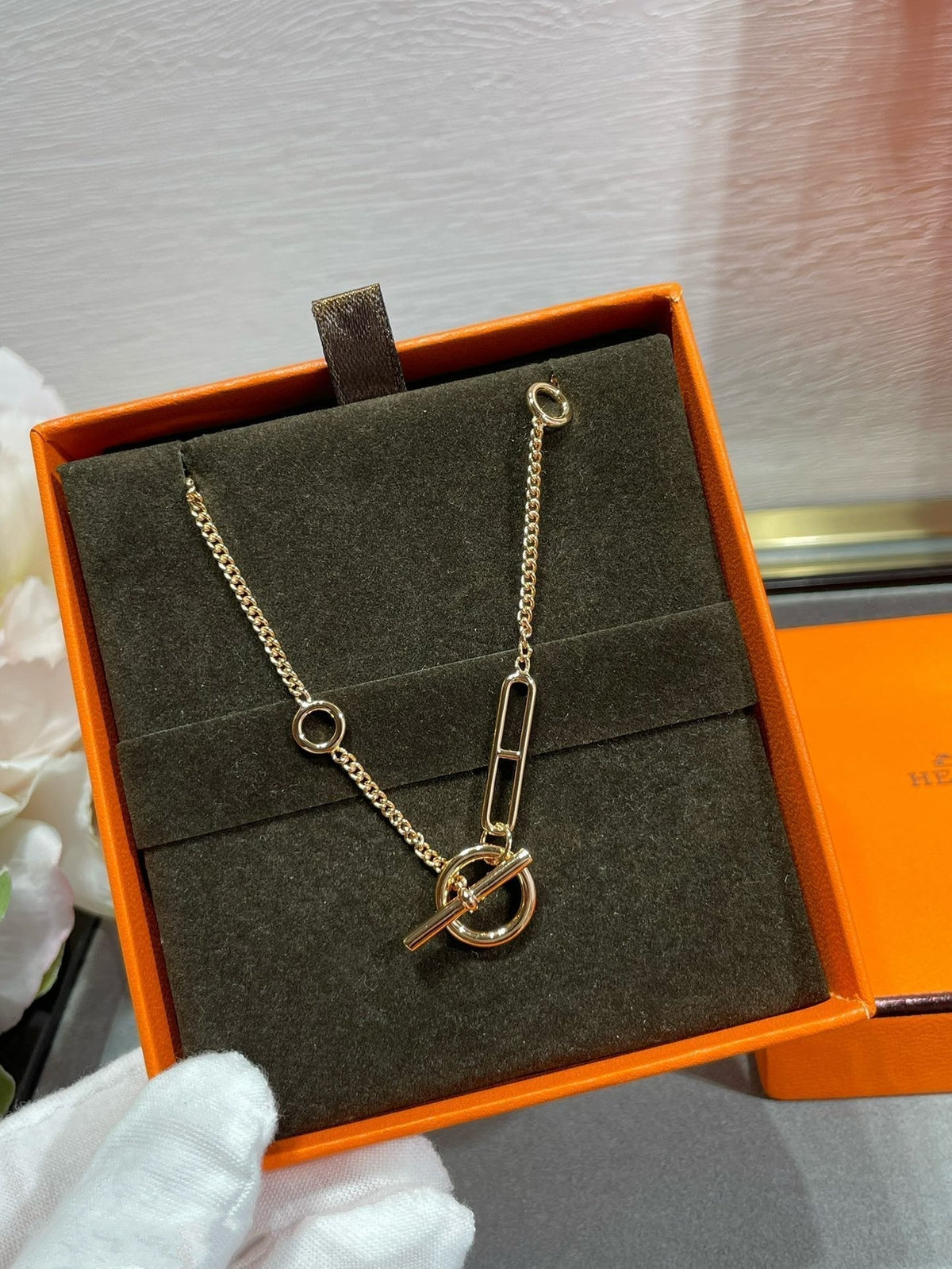 [⭐Corinne]HM STERLING CHAINE D'ANCRE HEART