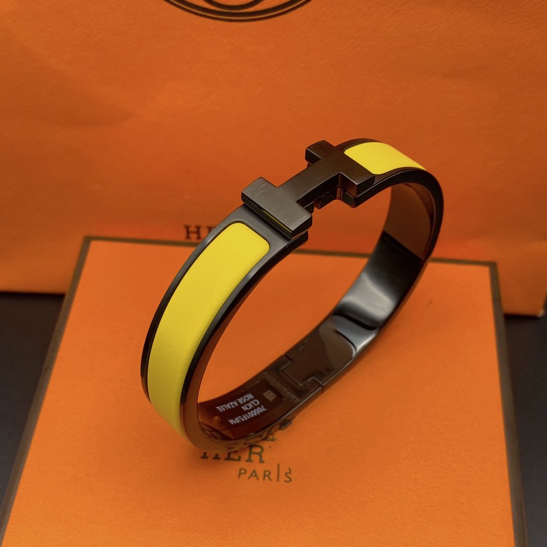 [⭐Corinne]CLIC HM SO BLACK YELLOW BRACELET