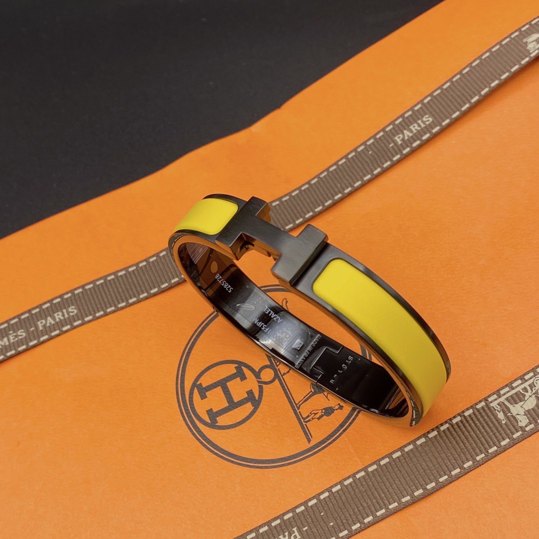 [⭐Corinne]CLIC HM SO BLACK YELLOW BRACELET