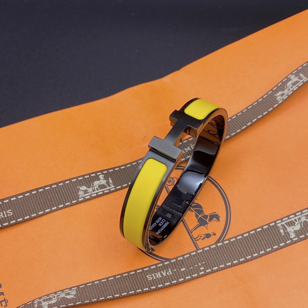 [⭐Corinne]CLIC HM SO BLACK YELLOW BRACELET