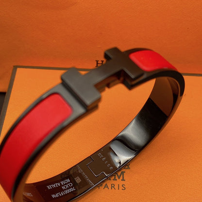 [⭐Corinne]CLIC HM SO BLACK RED BRACELET