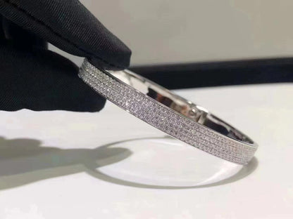 [⭐Corinne]HM KELLY BRACELET IN SILVER AND FULL PAVE DIAMOND
