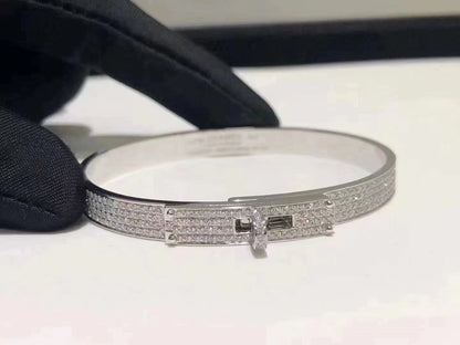 [⭐Corinne]HM KELLY BRACELET IN SILVER AND FULL PAVE DIAMOND
