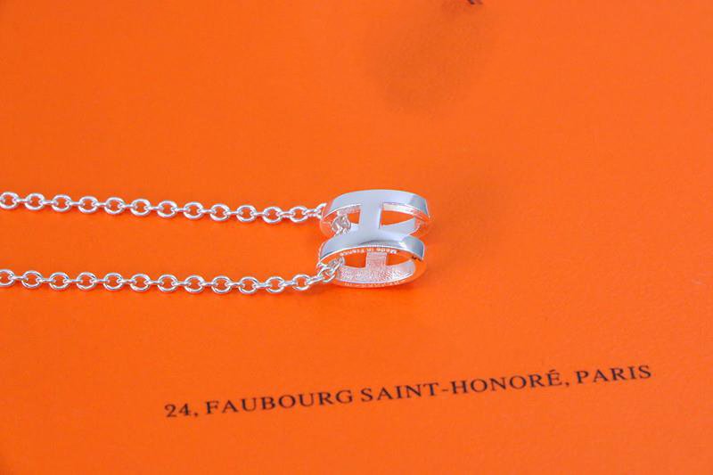 [⭐Corinne]HM NECKLACE H LETTER OVAL SERIES