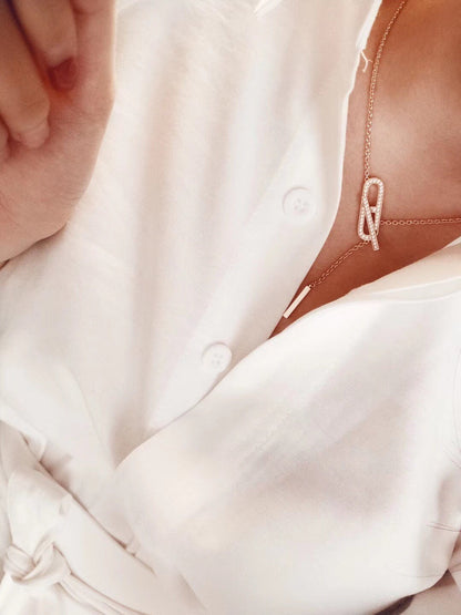 [⭐Corinne]HM FIRE PIG NOSE NECKLACE TRENDY STREET
