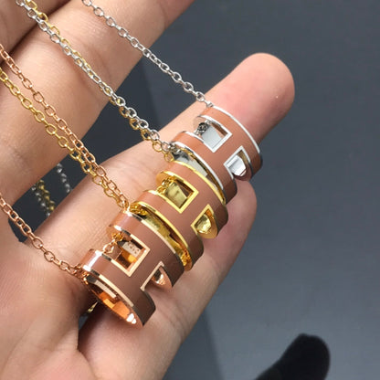 [⭐Corinne]H NECKLACE BROWN