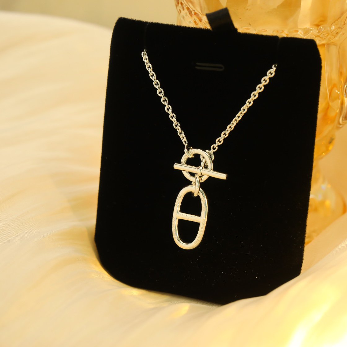 [⭐Corinne]HM CHAINE D'ANCRE PENDANT NECKLACE STERLING SILVER