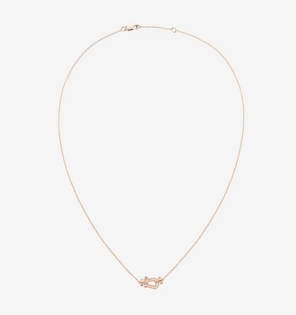 [⭐Corinne]FORCE 10 DIAMOND PINK GOLD NECKLACE MINI MODEL