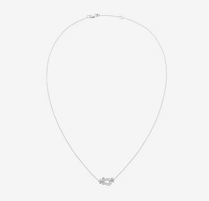 [⭐Corinne]FORCE 10 DIAMOND SILVER NECKLACE MINI MODEL