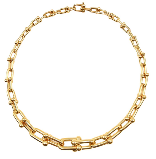 [Corinne]HARDWEAR PINK GOLD CHOKER