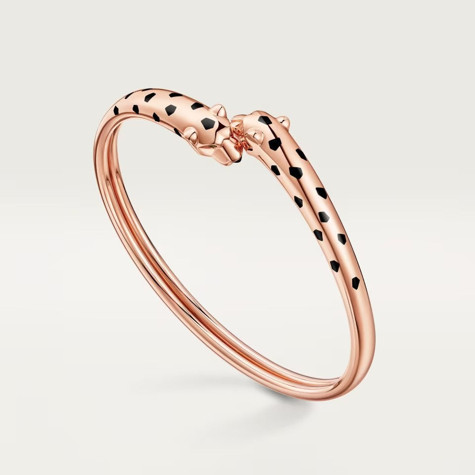 [⭐Corinne]PANTHERE DOUBLE HEADED OPEN BRACELET