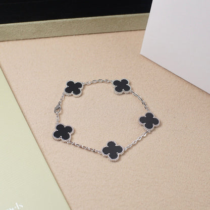 [⭐Corinne] CLOVER 5 MOTIF ONYXS BRACELET COLLECTION