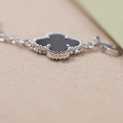 [⭐Corinne] CLOVER 5 MOTIF ONYXS BRACELET COLLECTION