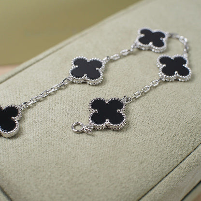 [⭐Corinne] CLOVER 5 MOTIF ONYXS BRACELET COLLECTION