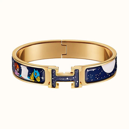 [⭐Corinne]H STAR AND MOON BRACELET 12MM