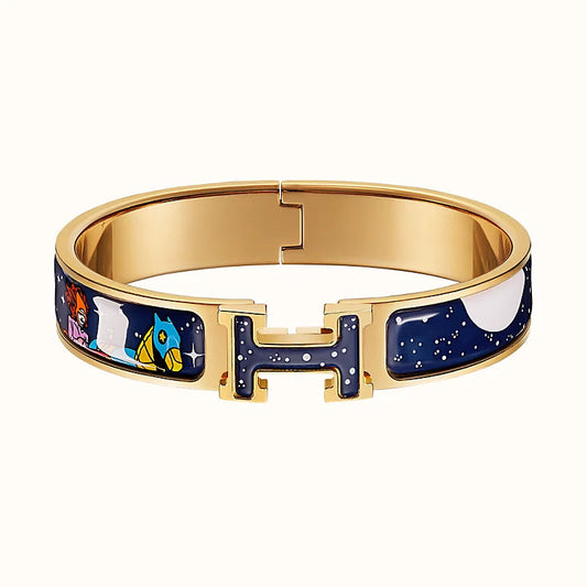 [⭐Corinne]H STAR AND MOON BRACELET 12MM