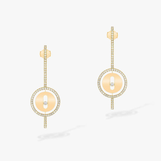 [⭐Corinne]Demo MOVE ARROW PINK GOLD DIAMOND EARRINGS