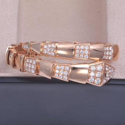 [⭐Corinne]SERPENTI BRACELET PINK GOLD DIAMOND