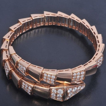 [⭐Corinne]SERPENTI BRACELET PINK GOLD DIAMOND