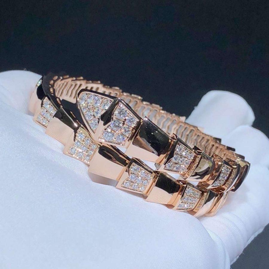 [⭐Corinne]SERPENTI BRACELET PINK GOLD DIAMOND