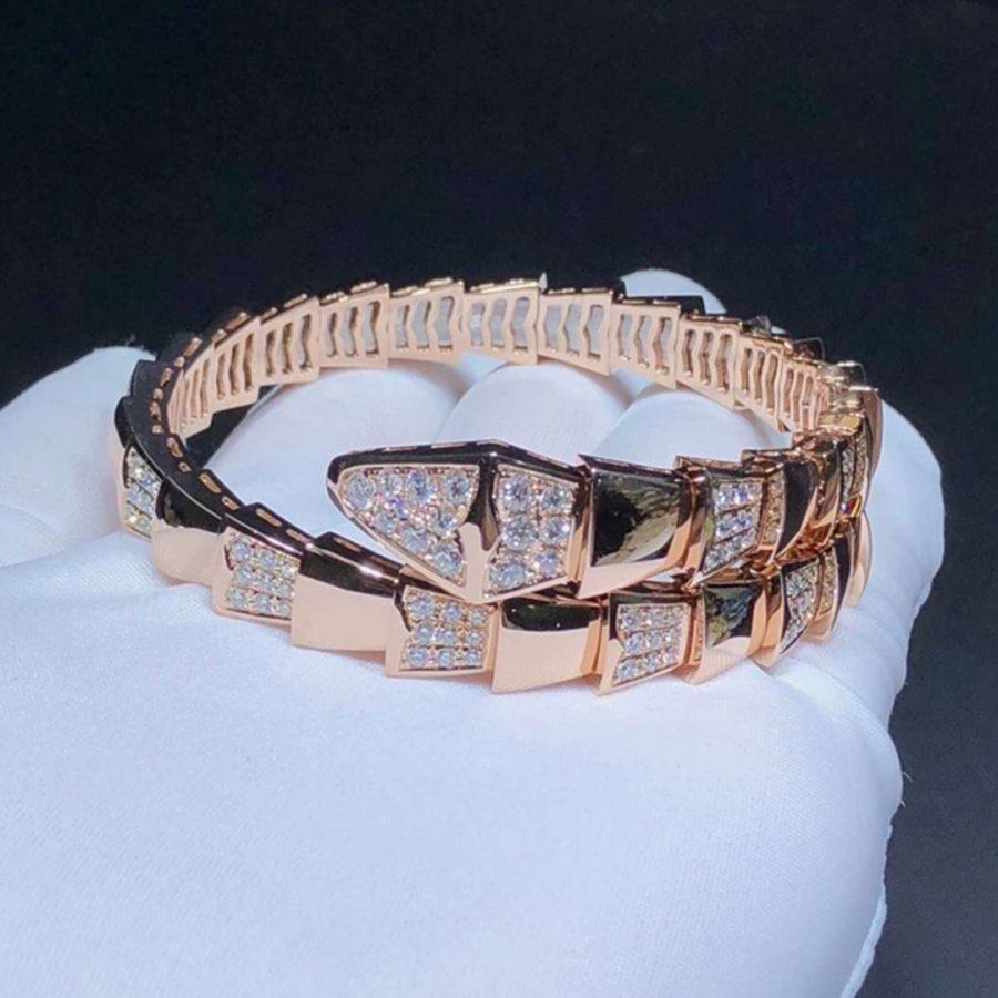 [⭐Corinne]SERPENTI BRACELET PINK GOLD DIAMOND