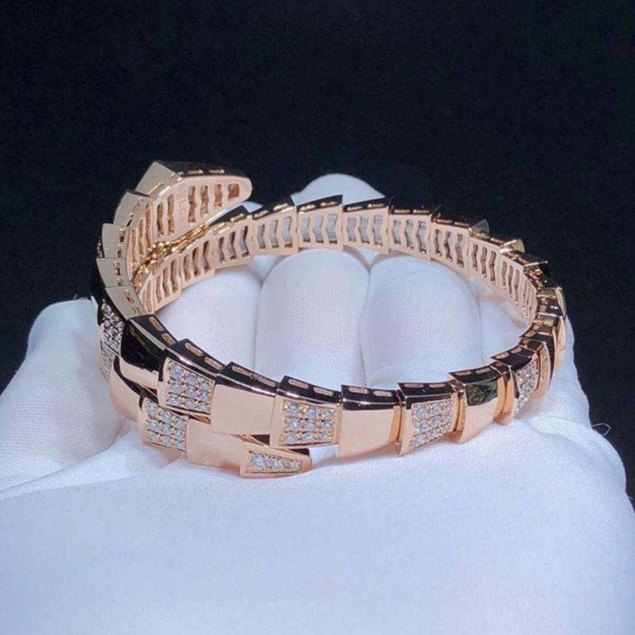 [⭐Corinne]SERPENTI BRACELET PINK GOLD DIAMOND