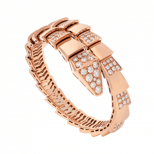 [⭐Corinne]SERPENTI BRACELET PINK GOLD DIAMOND