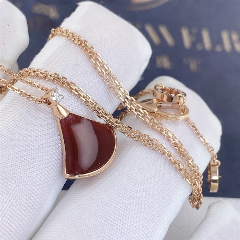 [⭐Corinne]DREAM NECKLACE CARNELIAN 1 DIAMOND