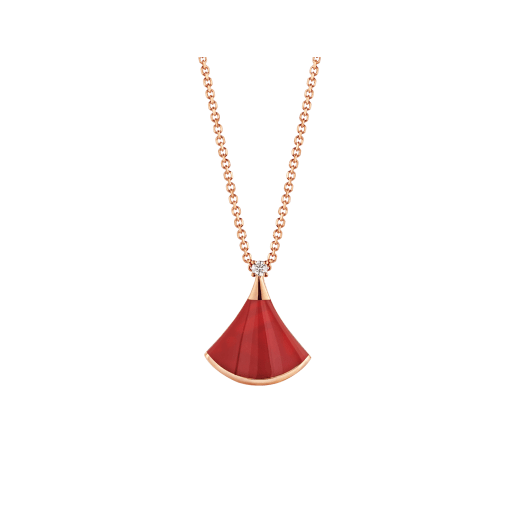 [⭐Corinne]DREAM NECKLACE CARNELIAN 1 DIAMOND