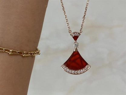 [⭐Corinne]DREAM NECKLACE CARNELIAN DIAMOND