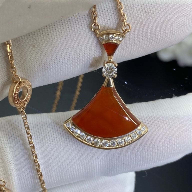 [⭐Corinne]DREAM NECKLACE CARNELIAN DIAMOND