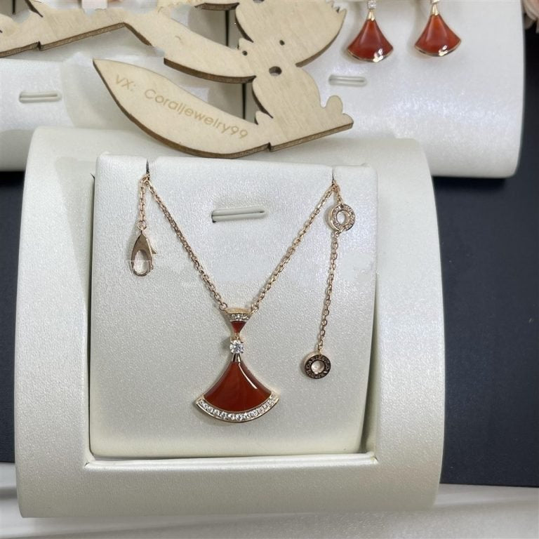 [⭐Corinne]DREAM NECKLACE CARNELIAN DIAMOND