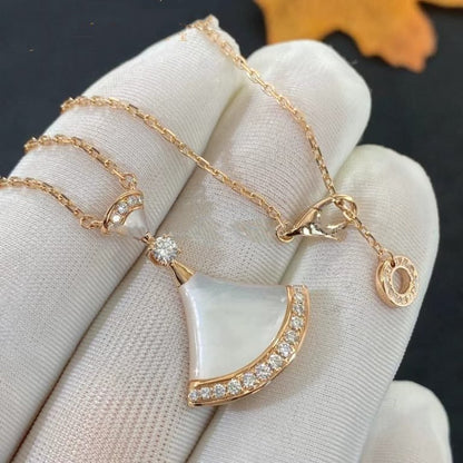 [⭐Corinne]DREAM NECKLACE MOP PINK GOLD DIAMOND