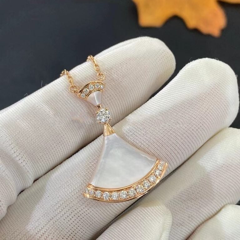 [⭐Corinne]DREAM NECKLACE MOP PINK GOLD DIAMOND