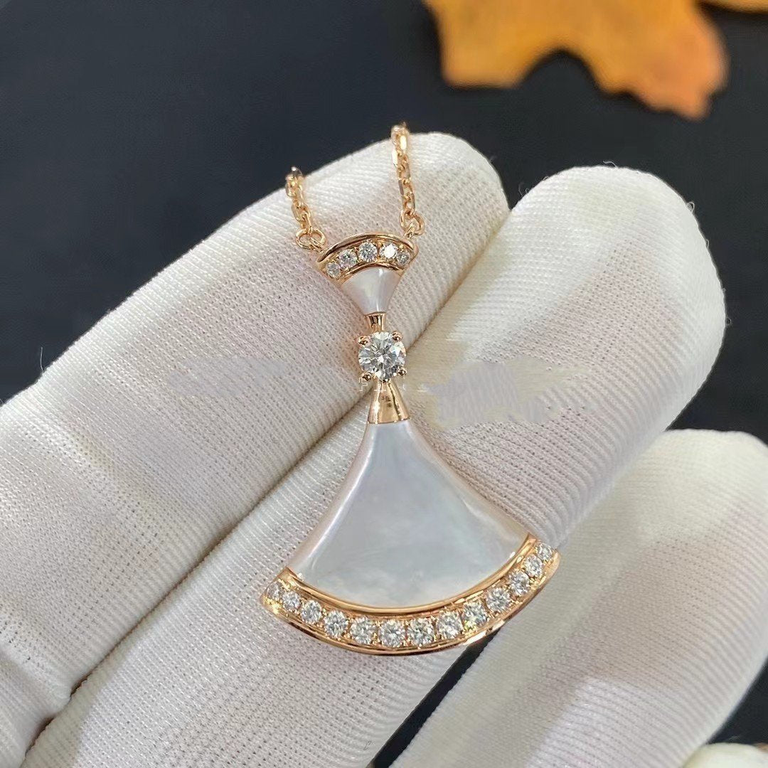 [⭐Corinne]DREAM NECKLACE MOP PINK GOLD DIAMOND