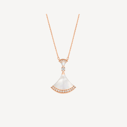 [⭐Corinne]DREAM NECKLACE MOP PINK GOLD DIAMOND