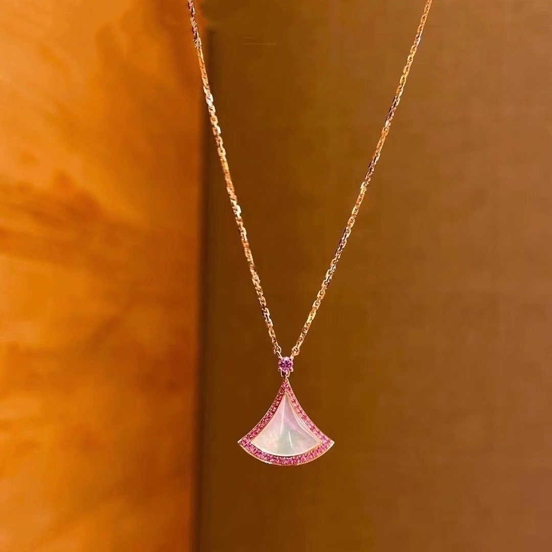 [⭐Corinne]DREAM NECKLACE MOP DIAMOND PINK