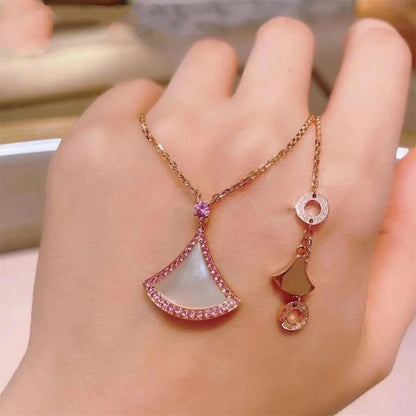 [⭐Corinne]DREAM NECKLACE MOP DIAMOND PINK
